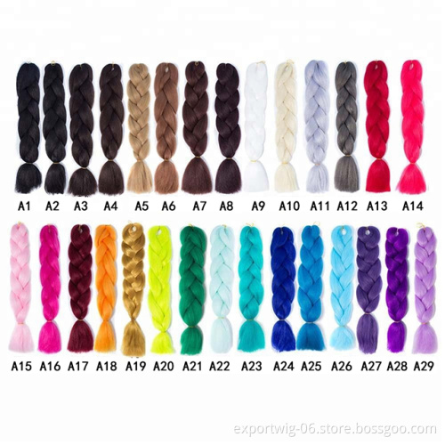 Wholesale Crochet Yaki Jumbo Braid Synthetic Braiding Hair Ez Pre Stretched Expression Braiding Hair Bulk